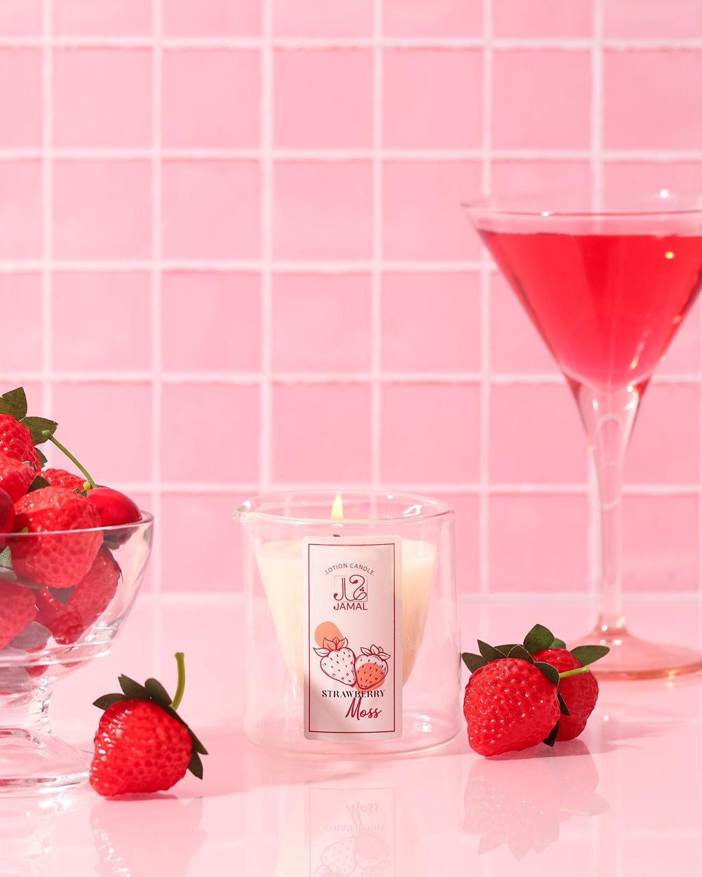 Strawberry lotion Candle