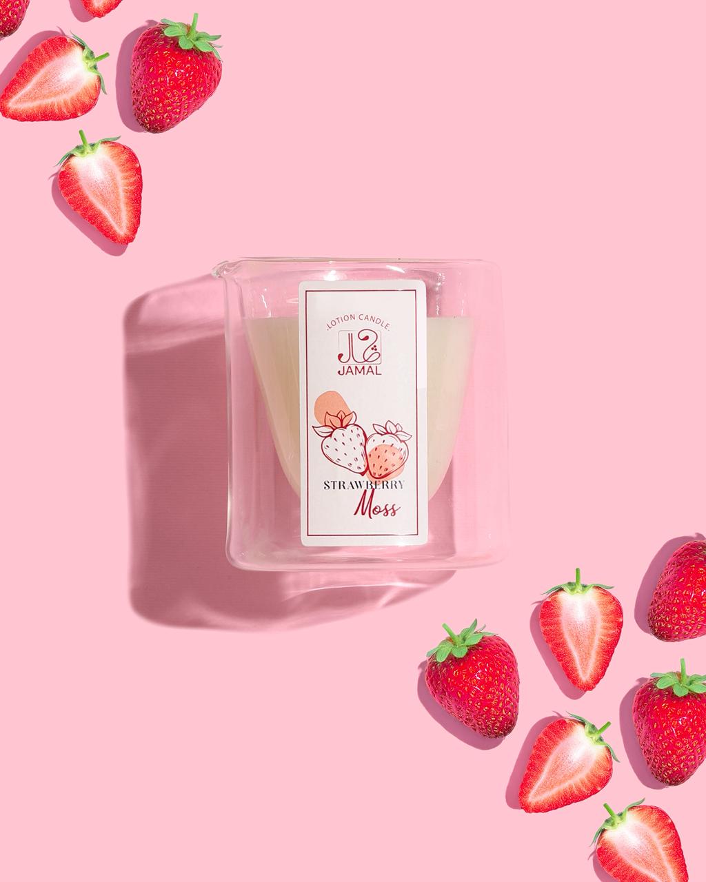 Strawberry lotion Candle